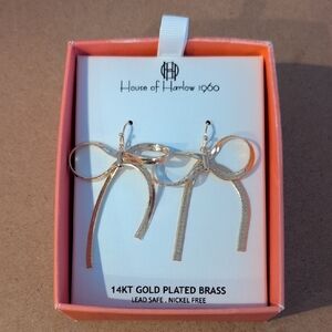 House of Harlow 1960 Gold Plated Brass Earrings